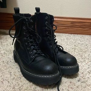 Black Combat Boots